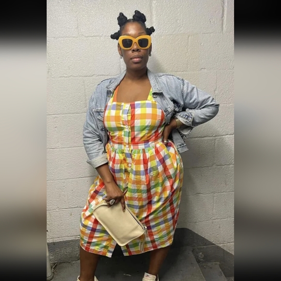 Christopher John Rogers plaid dress size 4 - Picture 10 of 16